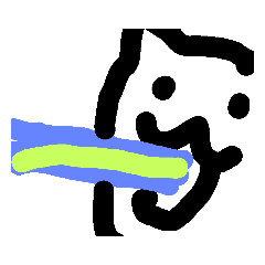 [LINEスタンプ] 少し雑なねこ