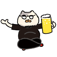 [LINEスタンプ] よぱらいにゃんこと愉快な仲間たち