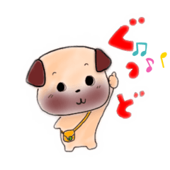 [LINEスタンプ] 晴れても雨でも、pugちゃんとあそぼう