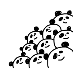 [LINEスタンプ] パンダんご