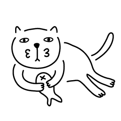[LINEスタンプ] 0.38癒しの猫の画像（メイン）