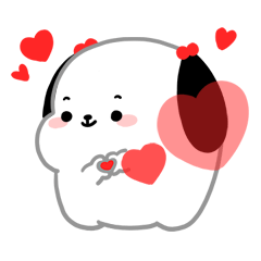 [LINEスタンプ] かわいいpuppy