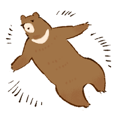[LINEスタンプ] 呑気なクマのスタンプ
