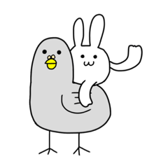 [LINEスタンプ] うさぎもちとなかまたち