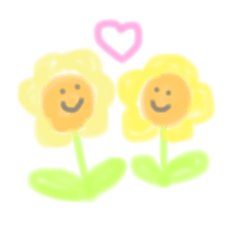 [LINEスタンプ] お花 ふんわり 日常使い