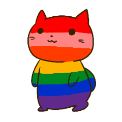 [LINEスタンプ] いろとりどりネコ