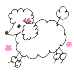 [LINEスタンプ] Toy poodle stamps (Rum)の画像（メイン）