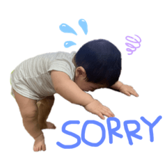 [LINEスタンプ] おかっぱ眉毛くん