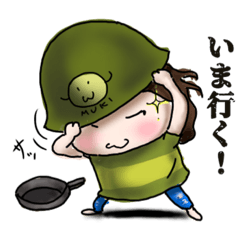 [LINEスタンプ] カミカミてんこさんの日常