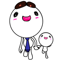 [LINEスタンプ] 親子でうごくあぽ