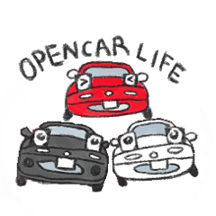 [LINEスタンプ] オープンカーLIFE