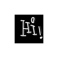 [LINEスタンプ] ブラックボード風手描きあいさつ