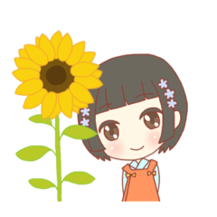 [LINEスタンプ] 向日葵と夏満喫すたんぷ