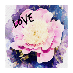 [LINEスタンプ] 。flower。