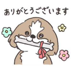 [LINEスタンプ] ほんわかシーズー犬の日常<敬語>