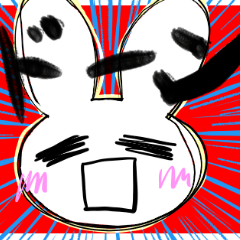 [LINEスタンプ] 手癖うさぎのスタンプ