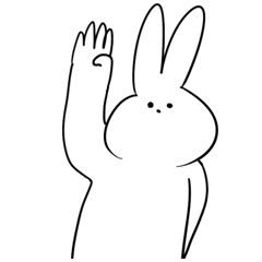 [LINEスタンプ] 会話に使えるうさぎ
