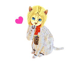 [LINEスタンプ] イタズラCAT GIRL