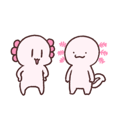 [LINEスタンプ] ウーパーとウーパーのような何か