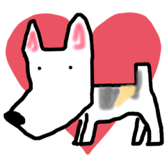 [LINEスタンプ] 神戸犬(ワイヤーフォックステリア)MAX40
