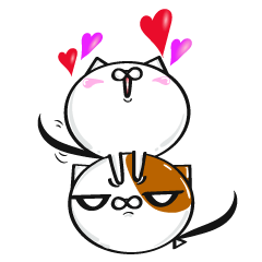 [LINEスタンプ] 風船ネコのふぅにゃん