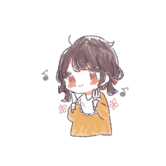 [LINEスタンプ] 少女とねこ。