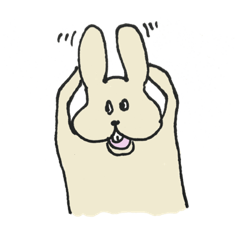 [LINEスタンプ] うさぎと神  あと 恐竜