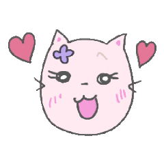 [LINEスタンプ] 子ねこの桃色ライフ