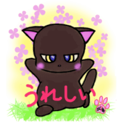 [LINEスタンプ] 黒猫のむちゃる