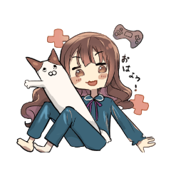 ふぐちゃんと変な猫