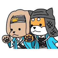 [LINEスタンプ] 幕末犬模様