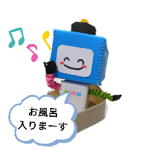 かわいいカラフルロボットスタンプ