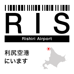 [LINEスタンプ] 日本の空港 3レターコード Vol.2【飛行機】の画像（メイン）