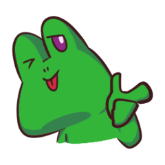 [LINEスタンプ] 少しクセのあるカエル 1 リメイク