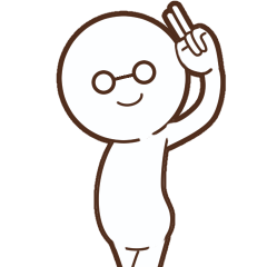 [LINEスタンプ] 白メガネさん