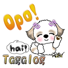 [LINEスタンプ] シーズー犬(タガログ語)Vol.1