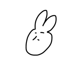 [LINEスタンプ] 無愛想うさぎ 1