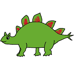 [LINEスタンプ] 恐竜シリーズ～ステゴサウルス～の画像（メイン）