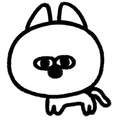 [LINEスタンプ] 自己主張はないが訴えかけるネコとイヌ