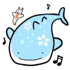 [LINEスタンプ] 花* じんべえ (夏)