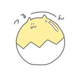 [LINEスタンプ] たまごねこ。