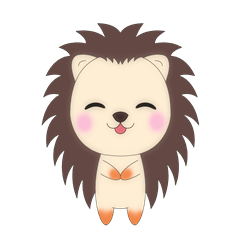 [LINEスタンプ] ハリネズミのロロ