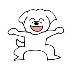 [LINEスタンプ] マルチーズかな？