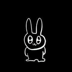 [LINEスタンプ] ぴょんぴょんうさぎさん