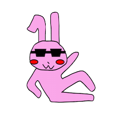 [LINEスタンプ] やんちゃなウサギさん