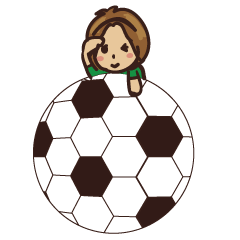 [LINEスタンプ] サッカー・フットサル少女
