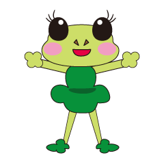 [LINEスタンプ] クローバーガエル