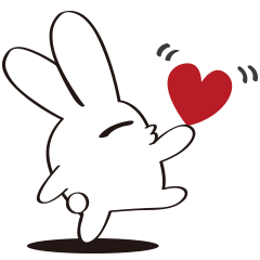 [LINEスタンプ] のんびりラビット