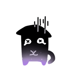 [LINEスタンプ] ゆるい無口なネコ