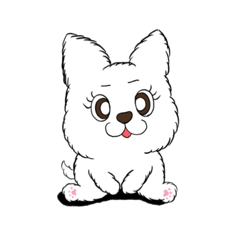 [LINEスタンプ] ぴーちゃんだわん